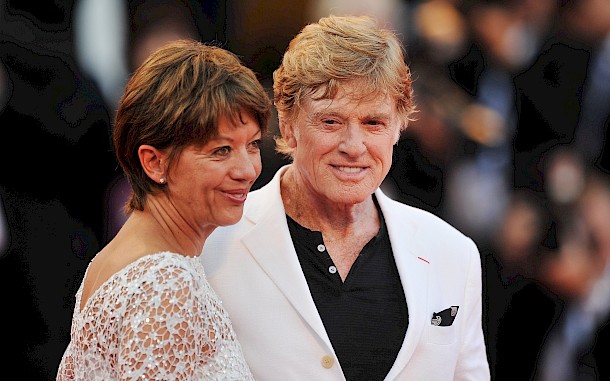 Robert Redford &eacute;s feles&eacute;ge, Sibylle Szaggars a 2012-es Velencei Filmfesztiv&aacute;lon/Gareth Cattermole/Getty Images