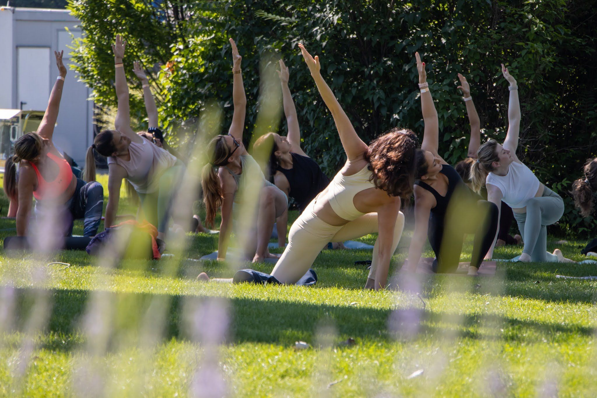Nyárzáró jóga a Kopaszi-öböl partján